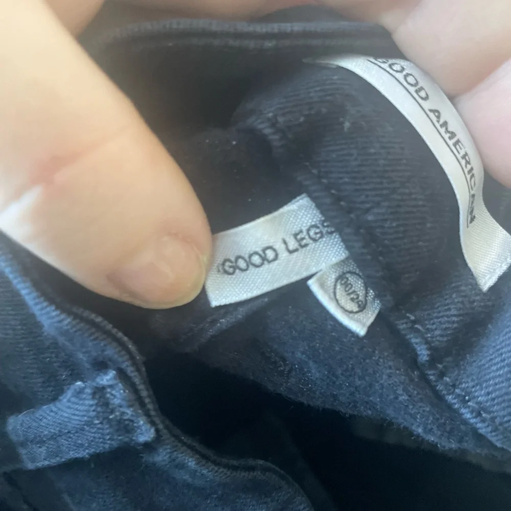 Good‎ American Good Legs black high waist skinny jeans. Women size 00/24